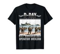 D-Day 81st Anniversary 2025 Normandy D-Day Omaha Beach 1944 Camiseta