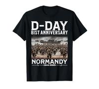D-Day 81st Anniversary 2025 Normandy D-Day Omaha Beach 1944 Camiseta