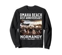 D-Day 81st Anniversary 2025 Normandy D-Day Omaha Beach 1944 Sudadera