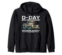 D-Day 81st Anniversary 2025 Normandy D-Day Omaha Beach 1944 Sudadera con Capucha