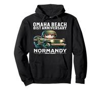 D-Day 81st Anniversary 2025 Normandy Kids Omaha Beach 1944 Sudadera con Capucha