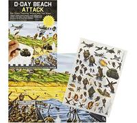 D-Day Beach Attack - Rub Down Transfers World War 2 Battle Scene