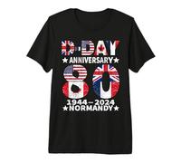 D-Day Omaha Beach 1944 Normandy D-Day 80th Anniversary Camiseta Premium