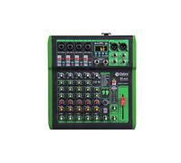 D Debra DI-6UX Mezclador de Audio Profesional con 99 Efectos DSP, Entrada USB MP3, Preamplificadores de Micrófono 48V Phantom, Para DJ y Estudio de Grabación