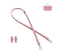 D.DUO Correa de cuero para bolso, correa de cuero para hombro para mini bolso, kit de conversión de reemplazo de correa de billetera de cuero Longchamp (Rosa)