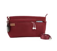 D.DUO Organizador de bolsos, bolso cruzado, organizador de bolsos con correa ajustable, insertos de nailon impermeables para bolsos (Rojo, M)