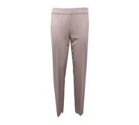D.Exterior - Pantalones de Lana con Resina Beige Claro - Trousers - Mujer - Gris - S -