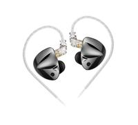 (D-Fi Black NOMIC) Auriculares intrauditivos KZ D-Fi con monitor de graves HIFI y interruptor de sintonización