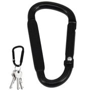 D Form Carabiner Clip - Aleación de aluminio en forma de anillo D Carabiner | Carabiner de metal | Mosquetón de viaje ligero | Mochila de seguridad Carabiner para camping, senderismo, mochilas