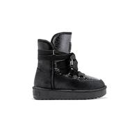 D.Franklin Botas de moda nórdica para mujer, Caña baja negra, 40 EU