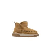 D.Franklin Botas de Mujer Con Ante y Forro Interior Atlas Basic Marrón Claro - Botas para Mujer - Moda casual - Talla (38)
