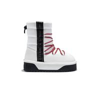 D.Franklin Botas de Mujer con Forro Interior de Pelo Nordic V.2 Shiny Bomb en Blanco - Botas para Mujer - Moda casual Mujer (Talla 36)