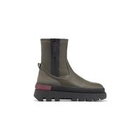 D.Franklin Botas de Mujer Corte Medio All Track Zip Khaki - Botas para Mujer - Moda casual - Talla (38) - Modelo all-track