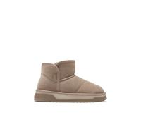 D.Franklin Botas de Mujer de Ante con Forro Interior Atlas Marrón Claro - Botas para Mujer - Moda casual - Talla (39) - Modelo bomb