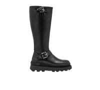 D.Franklin Botas de Mujer de Corte Alto All Track Moto High Negro - Botas para Mujer - Moda casual Mujer (Talla 41)
