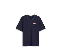 D.Franklin Camiseta My Name Is Patch Azul Marino - Camiseta Unisex - Moda Casual - Talla (M)