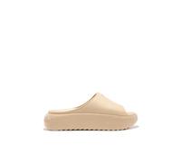 D.Franklin Chanclas Mujer Estilo Pala Slide Beige - Sandalias deportivas planas cómodas para verano - Talla (41) - Modelo -slide