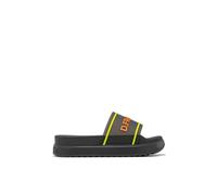 D.Franklin Chanclas Pala Mujer Dana Summer Club Negro - Sandalias deportivas planas cómodas para verano - Talla (37) - Modelo dana-slide