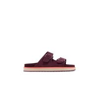 D.Franklin Sandalia Nórdica Mujer Hebilla Completa Burgundy - Sandalias deportivas planas cómodas para verano - Talla (36) - Modelo Buckle