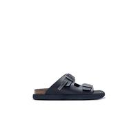 D.Franklin Sandalias de Hombre Cierre Hebilla en Azul Marino Vibe - Sandalias deportivas planas cómodas para verano - Talla (42) - Modelo Buckle