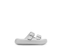 D.Franklin Sandalias Mujer Bloomer Bio Silver - Sandalias deportivas planas cómodas para verano - Talla (41) - Modelo bloomer