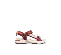 D.Franklin Sandalias Mujer Flame Tiras Burgundy - Sandalias deportivas planas cómodas para verano - Talla (41) - Modelo flame-sandal