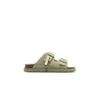 D.Franklin Sandalias Vibe Mujer Cierre Hebilla Color Caqui - Sandalias deportivas planas cómodas para verano - Talla (40) - Modelo Buckle