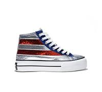 D.Franklin Zapatillas Altas Abotinadas One Way Five Patch USA - Zapatillas de Vestir para Mujer - Moda Casual - Talla (36) - Modelo One-Way