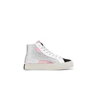 D.Franklin Zapatillas Altas Mujer Half Moon High Glitter Plata - Zapatillas de Vestir para Mujer - Moda Casual - Talla (36) - Modelo Half-Moon-High