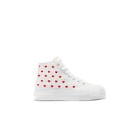 D.Franklin Zapatillas Altas Mujer One Way High from Heart Blanco - Zapatillas de Vestir para Mujer - Moda Casual - Talla (40) - Modelo One-Way