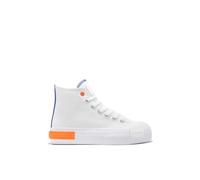 D.Franklin Zapatillas Altas Mujer One Way High Summer Club Blanco - Zapatillas de Vestir para Mujer - Moda Casual - Talla (37) - Modelo One-Way