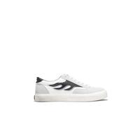 D.Franklin Zapatillas Bajas de Hombre Echo Flame Blanco/Negro - Zapatillas de Vestir para Hombre - Moda Casual - Talla (41) - Modelo Echo-Flame