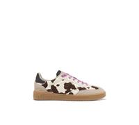 D.Franklin Zapatillas Bajas de Mujer de Piel y Forro Técnico Estampado Vaca Rebel - Zapatillas de Vestir para Mujer - Moda Casual - Talla (37)