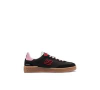 D.Franklin Zapatillas Bajas de Mujer Rebel Love Edición San Valentín en Negro - Zapatillas de Vestir para Mujer - Moda Casual - Talla (37)
