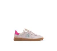 D.Franklin Zapatillas Bajas Piel de Serraje Rebel Basic Flag Rosa Claro - Zapatillas de Vestir para Mujer - Moda Casual - Talla (40) - Modelo Flag