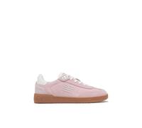 D.Franklin Zapatillas Bajas Piel Serraje Rebel Basic Flag Rosa - Zapatillas de Vestir para Mujer - Moda Casual - Talla (40) - Modelo Flag