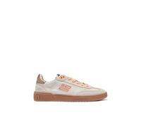 D.Franklin Zapatillas de Mujer Modelo Rebel Mesh Blanco Roto con Detalles en Naranja - Zapatillas de Vestir para Mujer - Moda Casual - Talla (40)