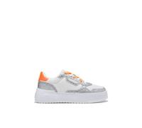 D.Franklin Zapatillas Deportivas Casual Mujer Court Basic Mesh Glitter Plata - Zapatillas de Vestir para Mujer - Moda Casual - Talla (37) - Modelo Court-Basic