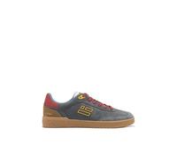 D.Franklin Zapatillas Deportivas de Hombre de Piel con Forro Técnico Rebel Basic Flag Azul Marino - Zapatillas de Vestir para Hombre - Moda Casual - Talla (46) - Modelo Flag