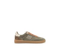 D.Franklin Zapatillas Deportivas de Hombre de Piel con Forro Técnico Rebel Basic Flag Verde - Zapatillas de Vestir para Hombre - Moda Casual - Talla (43) - Modelo Flag