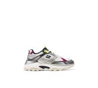 D.Franklin Zapatillas Deportivas de Mujer 347 Track Flame Plata/Negro - Zapatillas de Vestir para Mujer - Moda Casual - Talla (39) - Modelo 347