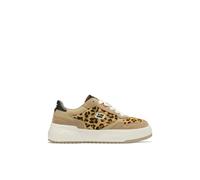 D.Franklin Zapatillas Deportivas de Mujer Court Flag Leopardo - Zapatillas de Vestir para Mujer - Moda Casual - Talla (39) - Modelo Court