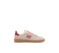 D.Franklin Zapatillas Deportivas de Mujer de Piel con Forro Técnico Rebel Basic Flag Rosa - Zapatillas de Vestir para Mujer - Moda Casual - Talla (36) - Modelo Flag