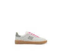 D.Franklin Zapatillas Deportivas de Mujer de Piel con Forro Técnico Rebel Basic Flag Verde Claro - Zapatillas de Vestir para Mujer - Moda Casual - Talla (36) - Modelo Flag