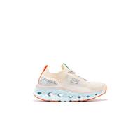 D.Franklin Zapatillas Deportivas Mujer Aero Sneakers Mesh Blanco/Naranja - Zapatillas de Vestir para Mujer - Moda Casual - Talla (36) - Modelo Aero-Sneakers-Mesh