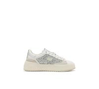 D.Franklin Zapatillas Deportivas Mujer Court Basic Glitter Plata - Zapatillas de Vestir para Mujer - Moda Casual - Talla (40) - Modelo Court-Basic