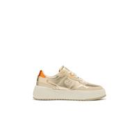 D.Franklin Zapatillas Deportivas Mujer Court Basic Snake Oro - Zapatillas de Vestir para Mujer - Moda Casual - Talla (38) - Modelo Court-Basic