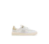 D.Franklin Zapatillas Deportivas Mujer Rebel Mesh Flag Blanco/Dorado - Zapatillas de Vestir para Mujer - Moda Casual - Talla (36) - Modelo Flag