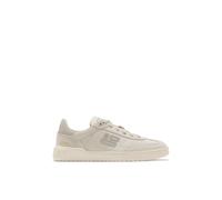 D.Franklin Zapatillas Deportivas Unisex de Piel con Forro Técnico Rebel Basic Flag Crema - Zapatillas de Vestir Unisex - Moda Casual - Talla (37) - Modelo Flag