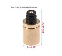 (D Gas Refill Adapter)1pc Gas Butane Cylinder Tank Refill Connector Adapter For Outdoor Camping Picnic